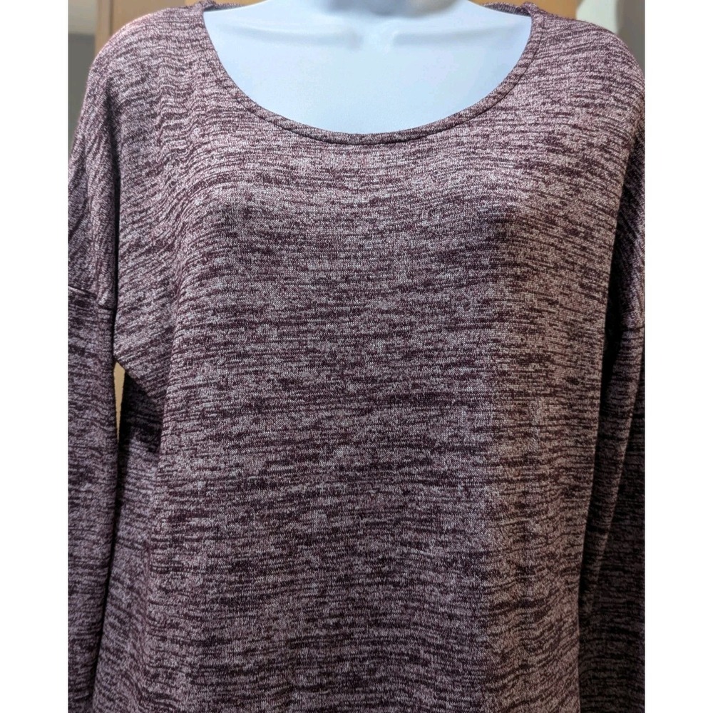 Athleta Womens Pose Layer Ease Crossover T-Back Top Heathered Plum Stretch Small - Picture 2 of 12